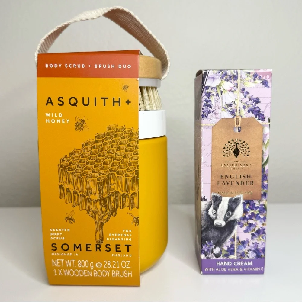 Beauty Skin Bundle Body Wash Scrub Bath Bomb Hand Soap Cream Hair Towel Wrap